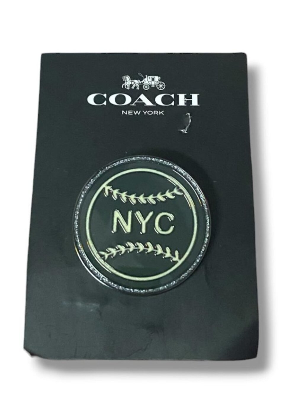 COACH - New York City baseball PIN/BROOCH - LIMITED EDITION
